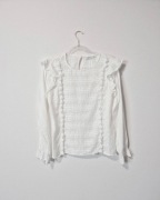 Ładna biała bluzka L, nowa, elegancka, boho