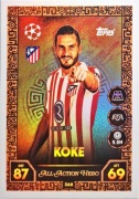 Match Attax 2025/26 [368] Koke ALL ACTION HERO
