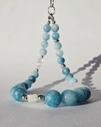 Biżuteryjna smycz do telefonu Larimar i Jedeit, brelok gsm XS