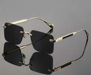 OKULARY PRZECIWSŁONECZNE bez oprawek STYLOWE MODNE DO BIZNESU 