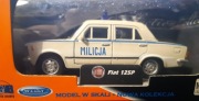 FIAT 125p MILICJA  biały