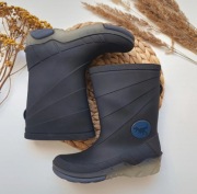 Kalosze granatowe świecące swiecace led z dino dinozaurem 30 31 gumaki