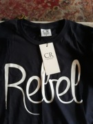 Bluzka granatowa z napisem