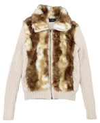 JMLong kurtka bomberka z futerkiem zamsz beżowa nowa z metką L 40 M 38 XL