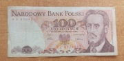 Banknot 100 zł z 1986r, Seria RZ