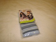 Nowe rajstopy wzorzyste dla dziewczynki GATTA 116-122 niebieskie