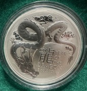 Srebrna moneta 1oz, Rok Smoka, 2024