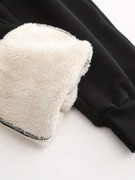 Zimowe Miękkie Spodnie Termiczne Luźne Z Kieszeniami Na Sznurek Damskie