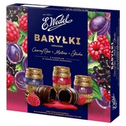 1x 200g WEDEL Baryłki owocowe czarny bez malina śliwka z alkoholem