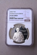 USA 1 dolar 2004 P  Edison  NGC  PF68 C Top Pop