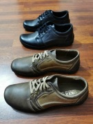 Joker Skórzane Buty Męskie Br Brąz 