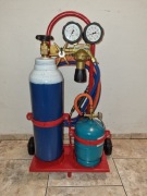 Zestaw do lutowania twardego miedzi na kółkach