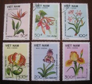Flora kwiaty Wietnam 1989 rok kompletna seria