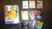 Wielki zestaw kart kolekcjonerskich POKEMON + dodatki