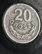 20 groszy 1961- bez znaku mennicy - skrętka