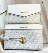 MICHAEL KORS TOREBKI KOMOLET ZESTAW MONOGRAM PASEK VANILLA NOWE