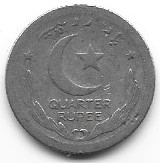 Pakistan 1/4 rupie 1948