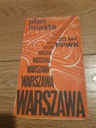 Mapa Warszawy rok wydania 1981