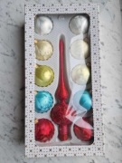 Bombki choinkowe z mrożonego szkła