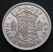 Wielka Brytania 1/2 korony 1949 - król Jerzy VI