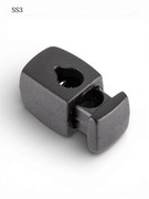 Stoper do sznurka, czarny, 10 sztuk