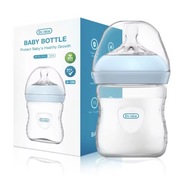 Butelka dla noworodka 150 ml | Niebieska | Szeroki otwór 