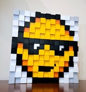 Drewniana mozaika 3D Emotikona