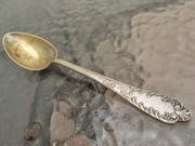 Witam duża zabytkowa Polska łyżeczka posrebrzana