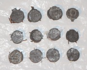 Plomby ołowiane PKP 12 sztuk różne stacje