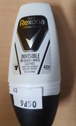 ANTYPERSPIRANT ROLL ON POD PACHY REXONA MEN INVISIBLE BLACK WHITE