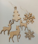 Zawieszki na choinki różne kształty i rozmiary 