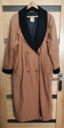 Karmelowy przejściowy płaszcz vintage Gina S by Scherer L