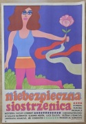 Niebezpieczna siostrzenica KRAJEWSKI Andrzej plakat filmowy 1970