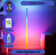 Lampa stojąca LED RGB smart | oświetlenie gamingowe / dekoracyjne