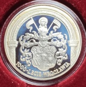 10 złotych 1000 lat Wrocławia 2000