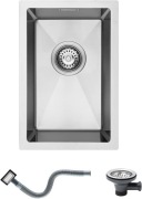 Zlew KINKIBOS 30x45 cm ze stali nierdzewnej 304 podwieszany