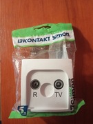 SIMON BASIC Gniazdo RTV PRZELOTOWE NOWE!