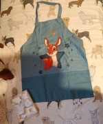 Fartuch kuchenny dla dzieci bawełna sarenka 