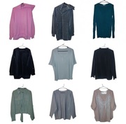 9 x ZESTAW bluza sweter koszula bluzka tunika golf kaptur welur R.44