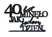 Dekoracja 40-stka napis stojący