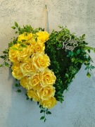 Serce z mchu dekoracja do powieszenia 