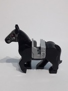 Koń czarny z siodłem kompatybilne z Lego, Cobi