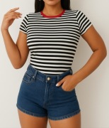 Bluzka t-shirt paski S 