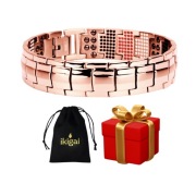 BRASNOLETA DLA MĘŻCZYZNY MAGNETYCZNA RÓŻOWE ZŁOTO BRANSOLETKA NA PREZENT