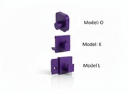 Nowoczesny Wieszak Ścienny Loft – Ukryty Montaż – 3 Modele  I Komplet Śrub