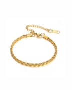 Bransoletka basic elegancka stal 14k