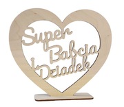 Serce dla babci i dziadka,do zdobienia, prezent 