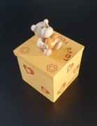 Miś z sercem szkatułka DEBBI z napisem Love You Walentynki 