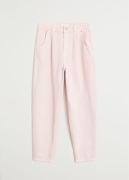 Mango mom różowe jeansy boyfriend slouchy spodnie jeansowe dżinsy barrel