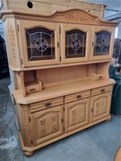 Kredens drewniany witryna